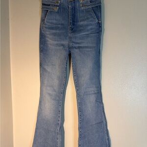 Veronica Beard Blue Flare Jeans